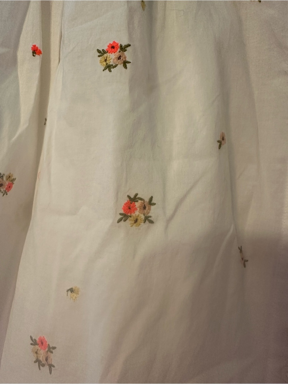 Old Navy White Embroidered Button-Up Blouse - Picture 4 of 6